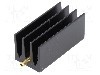Radiator extrudat, aluminiu, 35mm x 16mm, neagra, FISCHER ELEKTRONIK - SK437/35/STS