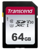 Card de memorie Transcend TS64GSDC300S, SDXC, 64GB, Clasa 10 UHS-I U3
