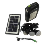 Kit solar CCLAMP CL-02, functie power bank, 3 becuri incluse, panou solar