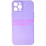 Husa Silicon Light Purple pentru iPhone 12 Pro Max - Calitate Superioara, Tip Apple