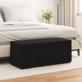 vidaXL Taburet Negru 101 x 41 x 40 cm Stofă și lemn prelucrat 876790