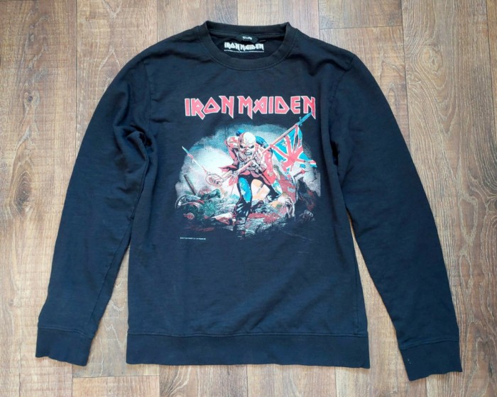Tricou Iron Maiden, maneci lungi, Only &amp; Sons, original 2017, marime S/M, rock