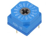 &Icirc;ntrerupător Codificare HEX/BCD 16 Pos THT 80m&Omega;