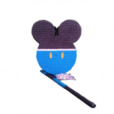Pinata personalizata model Mickey Mouse, 45 cm, albastru+negru