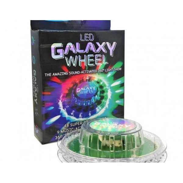 Lumina disco 360 &deg; &quot;dansatoare&quot; activata de sunet,LED Wheel Galaxy