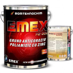 Pachet Grund cu Zinc Epoxy-Poliamidic &ldquo;Emex PZ-302&rdquo; - Gri - Bid. 6 Kg + Bid. 0.45 Kg Intaritor