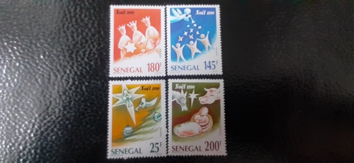 Senegal-Craciun 1990-arta,-serie completa nestampilate MNH(W 2)