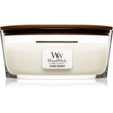 Woodwick Island Coconut lum&acirc;nare parfumată cu fitil din lemn (hearthwick) 453 g