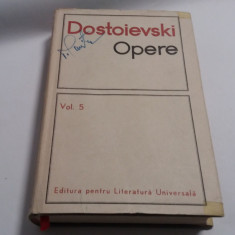 DOSTOIEVSKI - OPERE VOL. 5 - CRIMA SI PEDEAPSA CART0NATA RF13/4