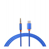 USB-C Tip C Tata la Jack 3.5mm Tata-Culoare Albastru