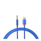 USB-C Tip C Tata la Jack 3.5mm Tata-Culoare Albastru