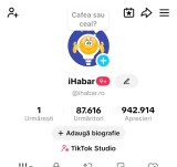 Cont TikTok 87K urmăritori - Marketing &amp; Publicitate - V&acirc;nzare Cont TikTok Autentic