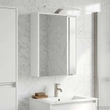 vidaXL Dulap cu oglindă pentru baie cu raft Alb 43 x 16 x 62.5 cm 889143