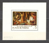 Romania.1970 Pictura-Scene de vanatoate-Bl. DR.249, Nestampilat