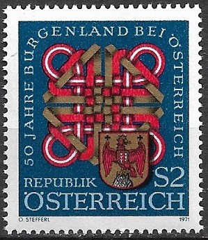 B2119 - Austria 1971 - Burgenland neuzat,perfecta stare foto