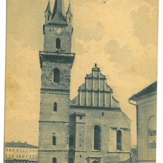 863 - BISTRITA, Evanghelical Church Market, Romania - old postcard - used - 1918