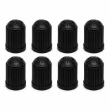 Cumpara ieftin Set 8 capace negre pentru valve Schrader