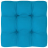 Pernă canapea din paleți, albastru, 70x70x10 cm