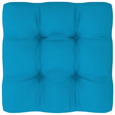 Pernă canapea din paleți, albastru, 70x70x10 cm foto