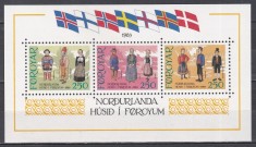 Feroe 1983 - Casa Nordică din Thorshavn, Colita (Cota 10 EURO). MNH