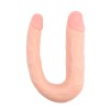 Dildo Clasic Dublu Her-her Overlap 03, Natural, 38 cm