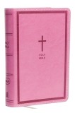 NKJV, Reference Bible, Compact Large Print, Imitation Leather, Pink, Red Letter Edition, Comfort Print