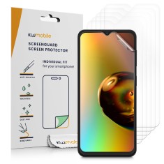 Set 6 folii de protectie Kwmobile pentru Samsung Galaxy A13 5G, Fata, Polimer, 59357.1