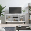 VidaXL Comodă TV, alb, 103,5x30x50 cm, lemn compozit