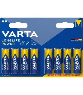 Baterii R6 AA Alkaline Longlife Power Varta 8buc/blister foto