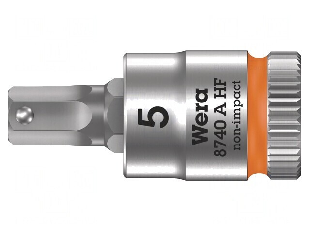 Bit tubular HEX 5mm Zyklop 28mm