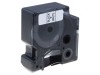 Bandă Albă 12mm 5,5m cu Scris Negru
