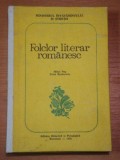FOLCLOR LITERAR ROMANESC- MIHAI POP SI PAVEL RUXANDROIU, BUC. 1991