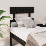 Cumpara ieftin Tăblie de pat, negru, 103,5x3x81 cm, lemn masiv de pin