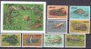 Ghana 1991 fauna reptile MI 1606-1613 + bl. 183 MNH, Nestampilat