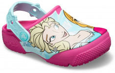 Sabo?i Fete de casa Crocs Crocs Fun Lab Anna &amp;amp; Elsa Clog foto