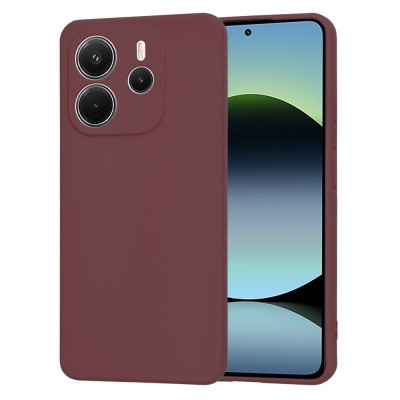 Husa silicon Xiaomi Redmi Note 14 4G (Standard) Techsuit SoftFlex, bordo foto