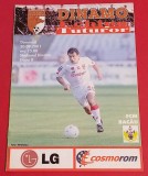 Program meci fotbal DINAMO BUCURESTI - FCM BACAU (30.09.2001)-poster OVIDIU STANGA
