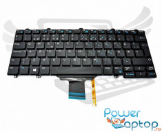 Tastatura Laptop Dell Latitude E5270 iluminata layout UK fara rama enter mare foto