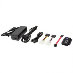 Adaptor USB 2.0 (T) la IDE & SATA, One Touch Backup, LogiLink AU0006C