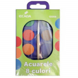 Acuarele cu Pensula ECADA, 8 Culori