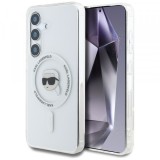 Husa MagSafe pentru Samsung Galaxy S25 S931, Karl Lagerfeld, IML Karl&#039;s Head, Alba