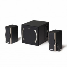 BOXE EDIFIER 2.1 RMS: 48W (2 x 12W 1 x 24W) volum bass black; raport semnal-zgomot: #85dBA frecventa raspuns - sateliti: 210Hz - 20kHz subwoofer: 20Hz foto