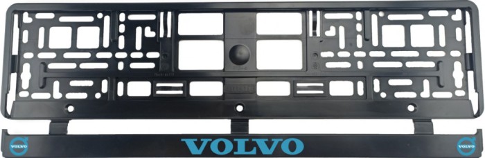 Set 2 bucati, suport numar inmatriculare, Volvo blue