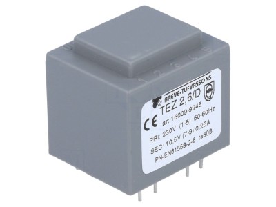 Transformator &amp;icirc;ncapsulat PCB 2,5VA 10,5V foto