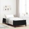 vidaXL Pat boxspring cu saltea cu saltea Negru 90 x 190 cm Catifea 3398661
