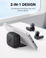 Casti TWS Anker &amp;quot;Soundcore P30i&amp;quot;, tip butoni, utilizare multimedia, Bluetooth 5.4, ANC, durata baterie pana la 45 ore, IP54, negru, &amp;quot;A3959311&amp;quot; (timbru foto