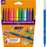 Carioci lavabile Visa 2 mm 12 buc BIC Kids Carioci lavabile Visa 2 mm 12 buc BIC