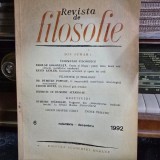 Revista de Filosofie - Nr. 6 Noiembrie-Decembrie - 1992