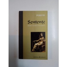 SENTENTE, DESPRE NATURALE INTELIGIBILE de PORFIR 2008