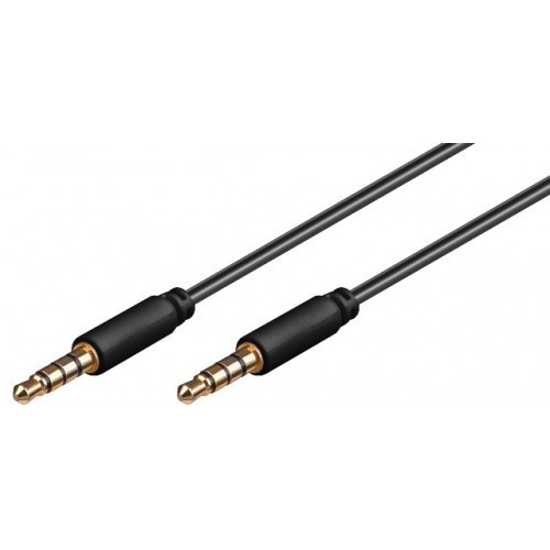 Cablu audio Jack 3.5 mm 4 pini 1m Goobay